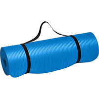 Tapis de yoga et de Pilates écologique, 20 mm d'épaisseur, NBR antidérapant, durable, 185 cm, imperméable, pliable, utilisation universelle, sac de transport pour la santé et le fitness