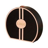 Boîte cadeau cosmétique ronde avec logo personnalisé-Emballage circulaire élégant pour le maquillage, les chocolats et les cadeaux des Fêtes avec finition de qualité supérieure