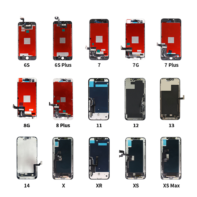 Trade Assurance LCD for iPhone SE 5 6 7 8 Plus 11 12 Mini 13 14 Pro Max X Xr Xs Max Screen Replacement Display Touch