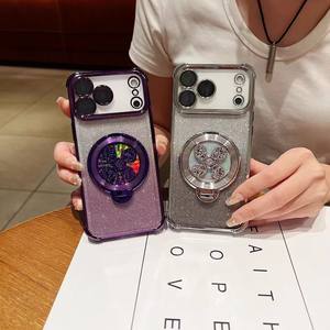 Custodia per Telefono Antiurto con Protezione a 360°, Glitterata, con Supporto Girevole per Red Rice K90PROMAX Champion - Product Image 4