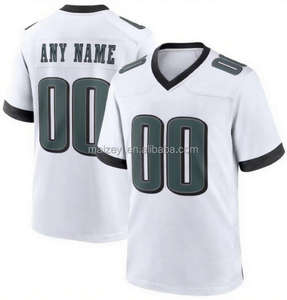 En iyi kalite özel numaranızı adınız logonuz artı boyutu dikişli Philadelphia tarzı aplike amerikan futbolu formaları - Product Image 5