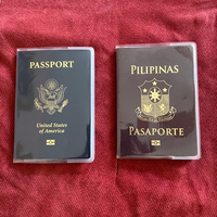 Offre Spéciale en gros clair Transparent givré carte d'identité protecteur de voyage passeport porte-couvercle étui organisateur convient presque pays