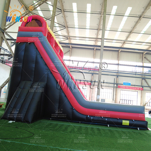 Tobogán Acuático Inflable Doble Personalizado Winsun, Rojo y Negro, Material de PVC, Sin Plomo, Ignífugo, Impermeable, Certificado CE, Fácil de Instalar - Product Image 6