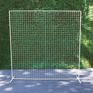 Di alta qualità decorazione di cerimonia nuziale del metallo del cerchio griglia del basamento oro rotondo della maglia sfondo di nozze schermo di maglia - Product Image 2