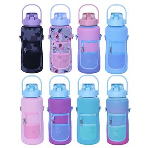 64Oz/2L Half Gallon Bottle With Storage Bpa Free Sport Water Jug Reusable Insulated Neoprene Sleeve - Product Image 6