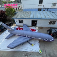 Avions gonflables publicitaires de 10 mètres pour les défilés et les décorations de fête, costume d'avion gonflable personnalisé et avion gonflable