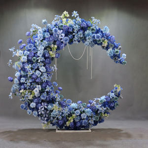 Arco de Flores Artificiales Rosadas Hechas a Mano con Tela de Seda Duradera LANJO, Retención de Color Vívido, Decoración de Flores Artificiales Personalizadas - Product Image 1