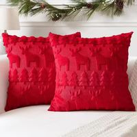 Housse de coussin décorative en peluche douce et moelleuse pour sapin de Noël, style bohème pour canapé, chambre à coucher, décoration de la maison, cadeaux du Nouvel An