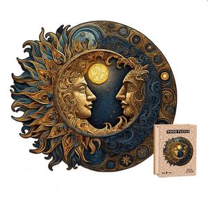 Best Creative Gift Wall Decor Uniquely Irregular Leave Animal Shaped Badge Wooden Jigsaw <b>Puzzles</b> - Product Image 1