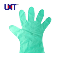 Gants jetables en TPE résistants à la chaleur, imperméables, écologiques, d'épaisseur moyenne, flexibles, à texture lisse pour le nettoyage et l'utilisation en cuisine