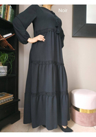 Robes musulmanes Vêtements pour femmes Fashion Silk Satin Elegant Lapel Dress High Split Long Sleeve Button Shirt Casual Dresses