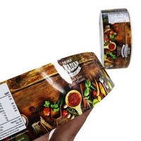 Impression d'étiquettes autocollantes en vinyle imperméable personnalisées pour aliments en conserve