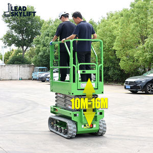 Precio de fábrica 6m 8m 10m 12m 14m Mid Rise Crawler Mesa elevadora portátil Coche Plataforma de elevación aérea eléctrica Elevador de tijera - Product Image 1
