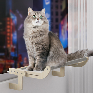 Pet kule büyük kediler Hamocks duvara monte ahşap ağaç tırmanma çizik birden aksesuarları kedi pencere Perching hamak yatak - Product Image 1