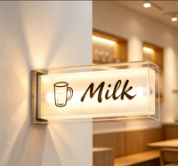 Boîte lumineuse publicitaire extérieure en acrylique LED personnalisée