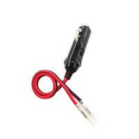 Câble d'alimentation pour allume-cigare de voiture 12V avec prise mâle et borne à balle, gaine isolante en PVC