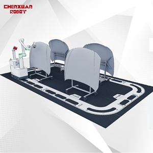 หุ่นยนต์พ่นสีรถ AI 3D Vision สำหรับยานพาหนะขนาด 5-7.5 เมตร แขนยาว 1.9 เมตร พร้อมระบบยกและพ่นสีอัตโนมัติ - Product Image 4