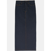 Maxi dos fente Baggy Denim robes Vintage couleur couture femmes robes mode lavé OEM femmes jupes