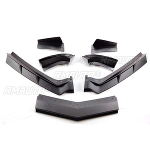 Juego de 7 Piezas para el Parachoques Delantero del Automóvil, Alerón para Chevrolet Corvette C8 Z51 STG 2020-2023, Estilo ZR1, Color Negro Brillante - Product Image 2