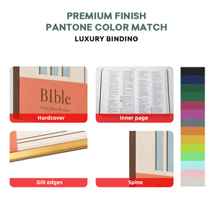 <span class=keywords><strong>Biblia</strong></span> Sagrada de Alta Calidad con Cubierta de Cuero PU, Impresión Cristiana, Precio Competitivo, Superventas - Product Image 2