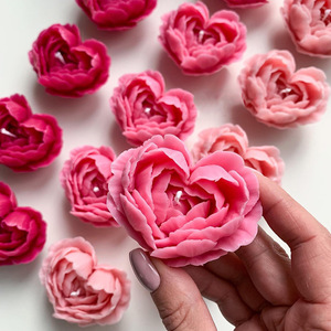 Molde de silicona epoxi con diseño de flor de amor para bricolaje, yeso, resina, regalos románticos, velas con forma de animales, herramientas para velas, velas aromáticas con forma de corazón de flor - Product Image 3