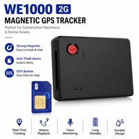 Traceur GPS magnétique 2G WE1000 pour équipements de construction et actifs de location avec carte SIM mondiale