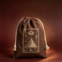 Sac à cordon en toile à motif de dessin animé, lavable, anti-poussière, écologique, sac de rangement réutilisable, pochette d'emballage, souvenirs de fête, bonbons