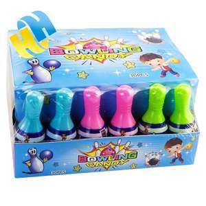 Piruleta de <span class=keywords><strong>bolos</strong></span> de alta calidad 2 en 1, caramelo en polvo agrio, caramelo duro afrutado, caramelo divertido <span class=keywords><strong>para</strong></span> niños, juguete de piruleta al por mayor - Product Image 1