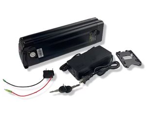 แบตเตอรี่สกู๊ตเตอร์ไฟฟ้า 36V 13Ah 20Ah 30Ah แบบติดตั้งใต้ท่อเบาะ สีเงิน รุ่น Fish Liquid สำหรับจักรยานไฟฟ้า พร้อมที่ชาร์จ TNE TY-SF054-C65D - Product Image 1