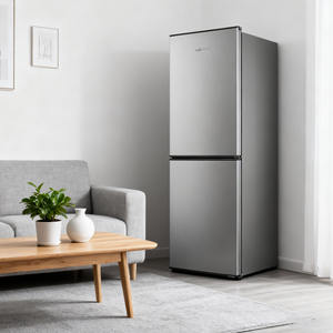 Frigorifero a <span class=keywords><strong>Doppia</strong></span> <span class=keywords><strong>Porta</strong></span> da 175L, 220V, Congelatore a Caricamento dal Basso, Frigorifero Compatto a Risparmio Energetico per Uso Domestico - Product Image 4