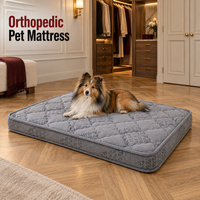 Matelas orthopédique personnalisable pour chien avec étiquettes personnalisées, emballage et housse extérieure amovible lavable pour la vente au détail de literie pour animaux de compagnie