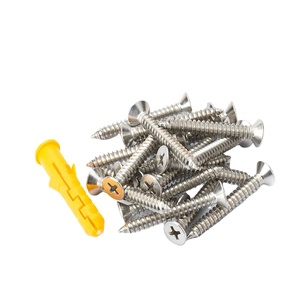 M6 M8 Insulation Nylon Grabber Concrete Fasteners Pp Material Dowels Fixing Expansion Wall Plug Plastic Anchors with Screws DIN