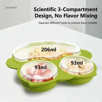 Vaisselle pour enfants en silicone souple sans BPA, personnalisée, bol à dîner pour tout-petits, assiettes à ventouse, ensemble d'alimentation pour bébé