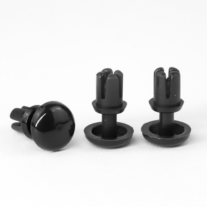 10 pièces/sac Rivets à pression en nylon blanc/noir de type R R2/R2.6/R3/R5/R6 Fixateur de retenue de type pression Marque Nindejin Grade 6 - Product Image 4