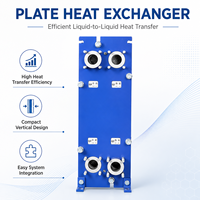 Échangeur de chaleur à plaques amovibles en acier inoxydable 316, haute efficacité, pour transfert de chaleur liquide, refroidisseur à plaques avec joint pour CVC
