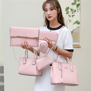 Ensemble de six pièces tissées avec sac <span class=keywords><strong>parent</strong></span>, nouveau sac à main rétro grande capacité à bandoulière pour femme - Product Image 2