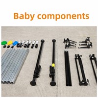 FALCONEYES 3X 4,5 m Kit de support de fond colonne ciel-terre en métal, modèle exclusif, compatible multi-marques, pour extérieur, accessoire de studio