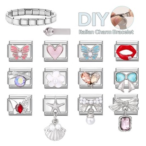 Exquisite Electroplated Pendant Colorful Design Italian-style Modular Piece Trendy Creative DIY Ring Module Jewelry Component - Product Image 4