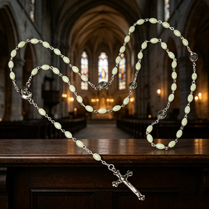 Magnifiques chapelets catholiques avec étui, Israël, Vierge Marie, bijoux en acier, vente en gros, pour souvenir, chapelets catholiques de luxe - Product Image 1