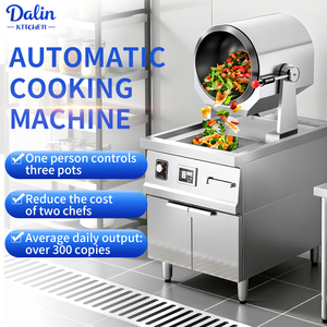 Machine de cuisson automatisée, équipement de préparation de plats sautés, cuiseur à riz <span class=keywords><strong>pour</strong></span> restaurant, <span class=keywords><strong>robot</strong></span> de <span class=keywords><strong>cuisine</strong></span> avec évier et armoire - Product Image 2