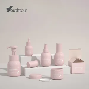 Cosmetico di plastica vuoto 20ml 30ml 80ml 100ml barattolo di crema per il viso in PP con coperchio confezione in plastica personalizzata con tappo a vite