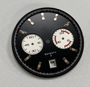 Montre-bracelet automatique pour homme, avec cadran noir mat et argent, ratio de 3-9H, adapté pour la chaîne - Product Image 5