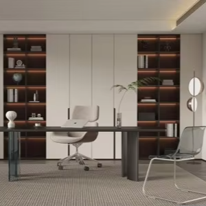 خزانة تلفزيون لغرفة المعيشة بطراز المزرعة من ميلينكو، مع جدار مميز بألوان متناسقة وأبواب داخلية ذات مظهر متناسق وصديقة للبيئة ومخصصة - Product Image 3