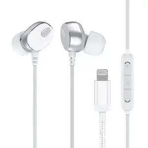 Auricolari Auricolari per il iPhone di Apple 7 8 Più di X Max 11 Con Il Mic volume FULMINE