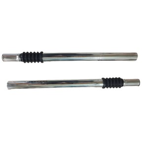 Tubo de sillín de bicicleta de 25,4 mm y 36 cm con suspensión ajustable para bicicletas de montaña y de turismo, de acero plateado - Product Image 5