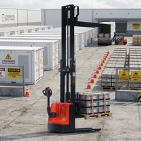 Transpalette Électrique HELI 1,5 Tonne, Mini Chariot Élévateur 3m-4m avec Batterie Lithium-Ion et Pneus Pleins - Manutention Portable