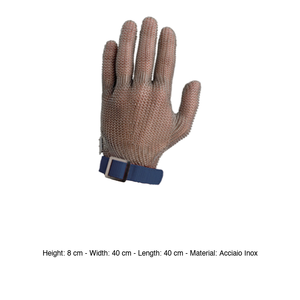 Cut-Resistant Stainless Steel <b>Knit</b> <b>Glove</b> Size L Butcher 1852.004 - Product Image 3