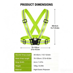 Gilet de <span class=keywords><strong>course</strong></span> réfléchissant personnalisé à haute visibilité 360 degrés pour la <span class=keywords><strong>course</strong></span> nocturne, le cyclisme, la marche et les sports de plein air - Product Image 2