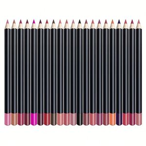 Delineador de Ojos, Cejas y Labios 3 en 1 Multifuncional con Logotipo Personalizado, Lápiz Labial de Madera, Lápiz Labial Mate, Cosméticos en 25 Colores - Product Image 2