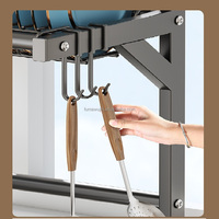 Prix usine métal évier support baguettes organisateur bassin bol support bassin bol égouttoir